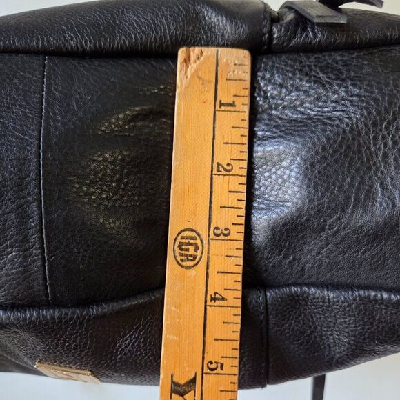 EUC LIKE NEW KOOBA BLACK PEBBLED GENUINE LEATHER LARGE TOTE BAG - Picture 15 of 16